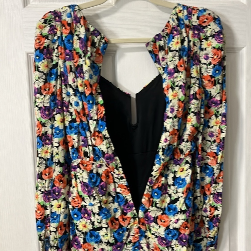 ⭐️ NWOT- Zara floral print long-sleeve mini dress- size XS - Picture 7 of 11